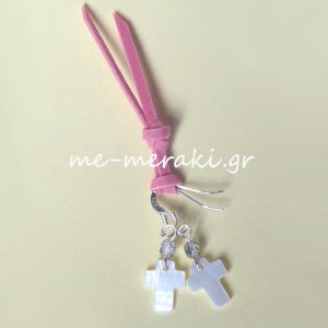 Μαρτυρικά βάπτισης σκουλαρίκια χειροποίητα