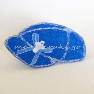 Μαρτυρικά βάπτισης καπέλο από τσόχα