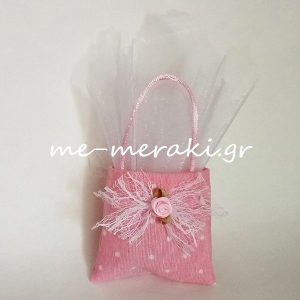 Μπομπονιέρα Βάπτισης Τσαντάκι Π039