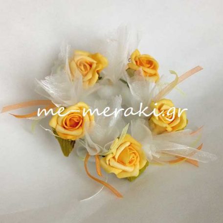 Μπομπονιέ­ρα Γάμου Στεφανάκι Λουλούδια
