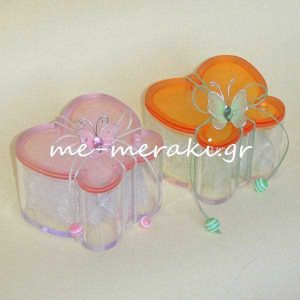 Μπομπονιέρα Κουτί plexiglass Πεταλούδα