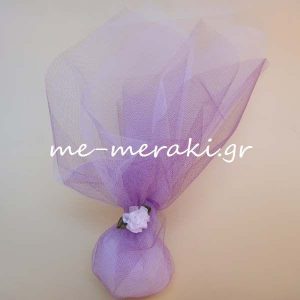 Μπομπονιέρα Γάμου Τούλι Λουλούδι